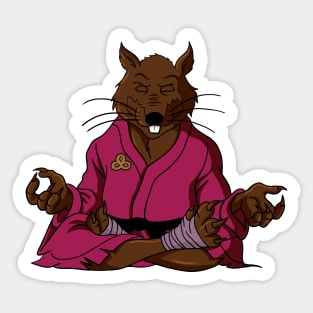 Meditating Master Sticker